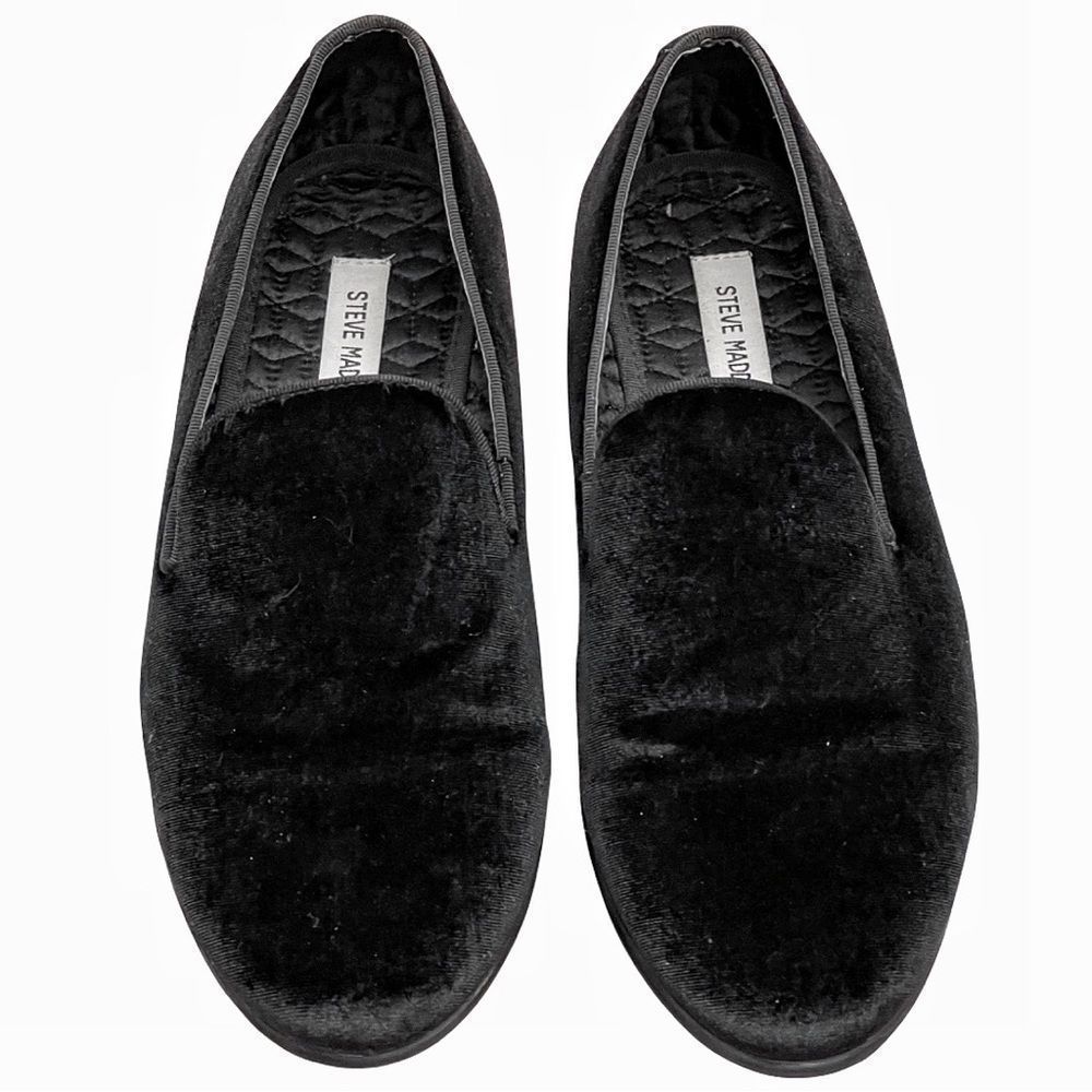 Steve Madden Men's LAIGHT Loafer - Black Velvet | Size 9.5 NWOB